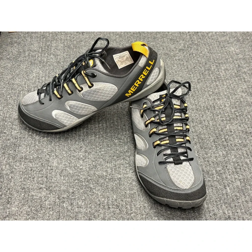 Merrell True Glove Castle Rock Silver Mens Barefoot Running Shoes J15515 Size 10